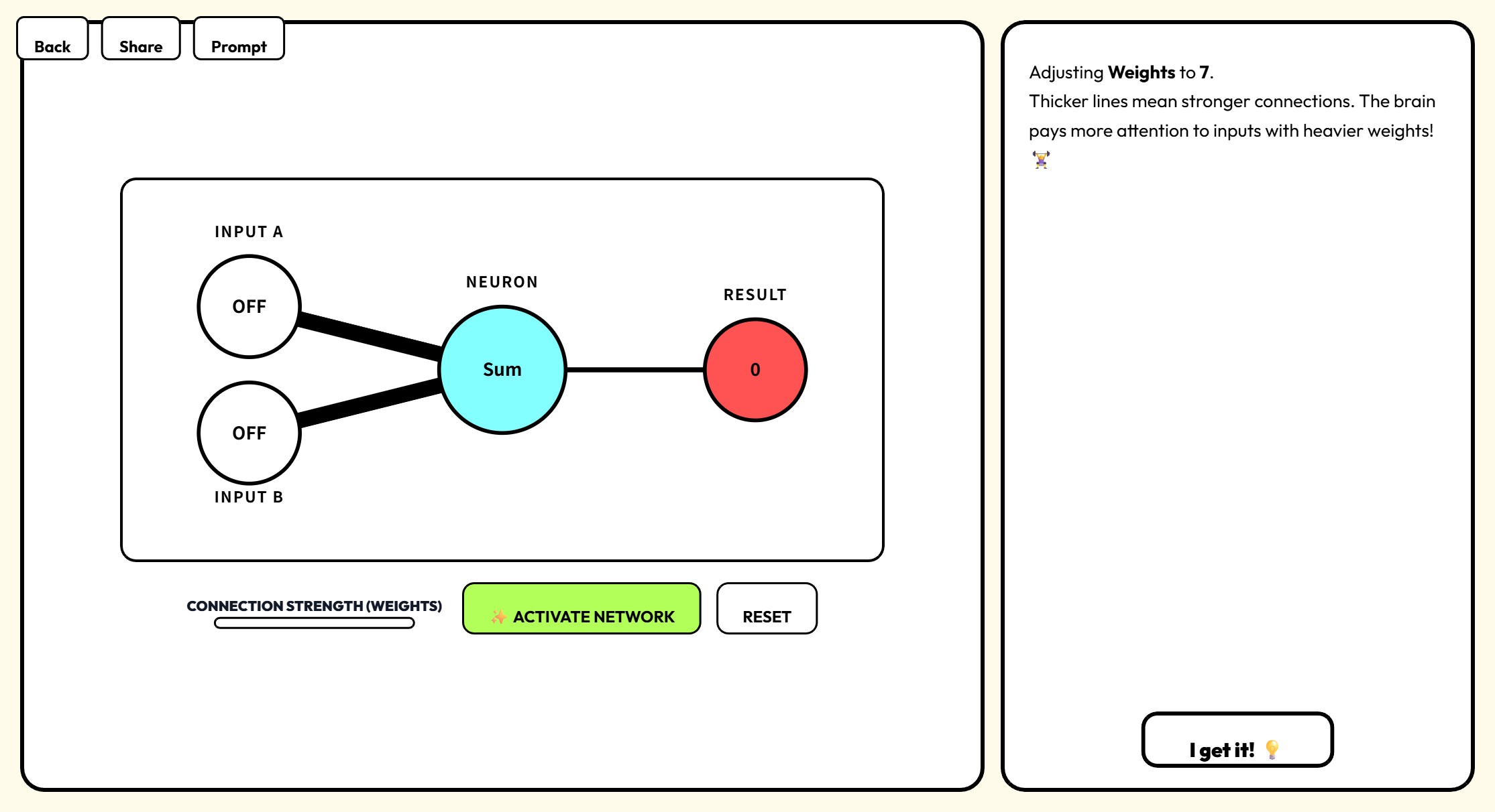 neural network - Interactive Lesson | MyPopku